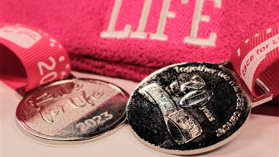 Race for Life 2023 medal