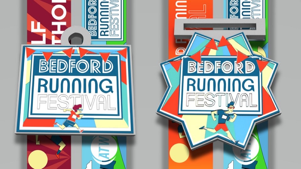 Bedford Run Fest 2023 medals