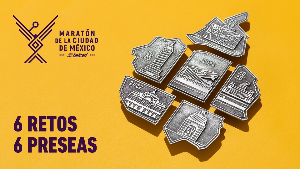 Mexico City Marathon medals