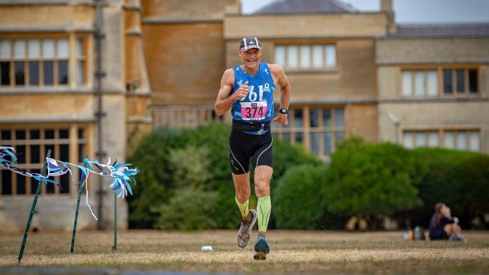 Steve Edwards in marathon action