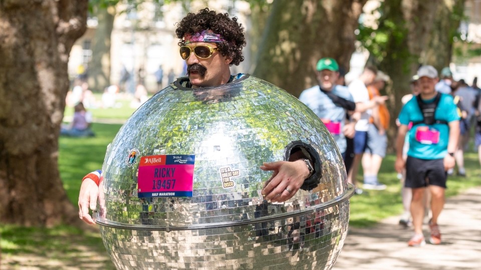 Great Bristol Run 2024 disco ball