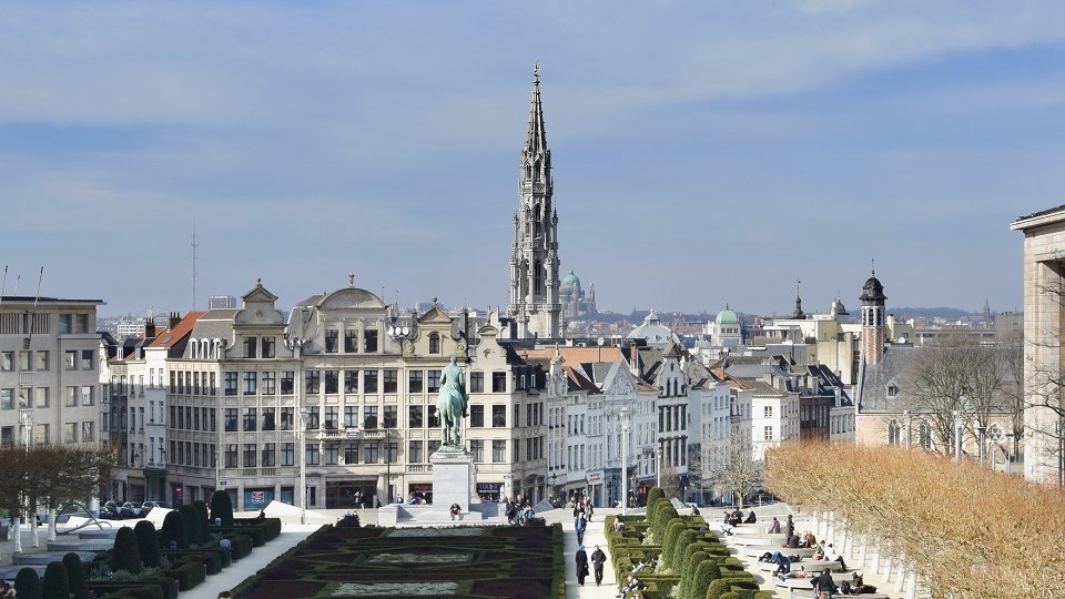 Brussels city panorama