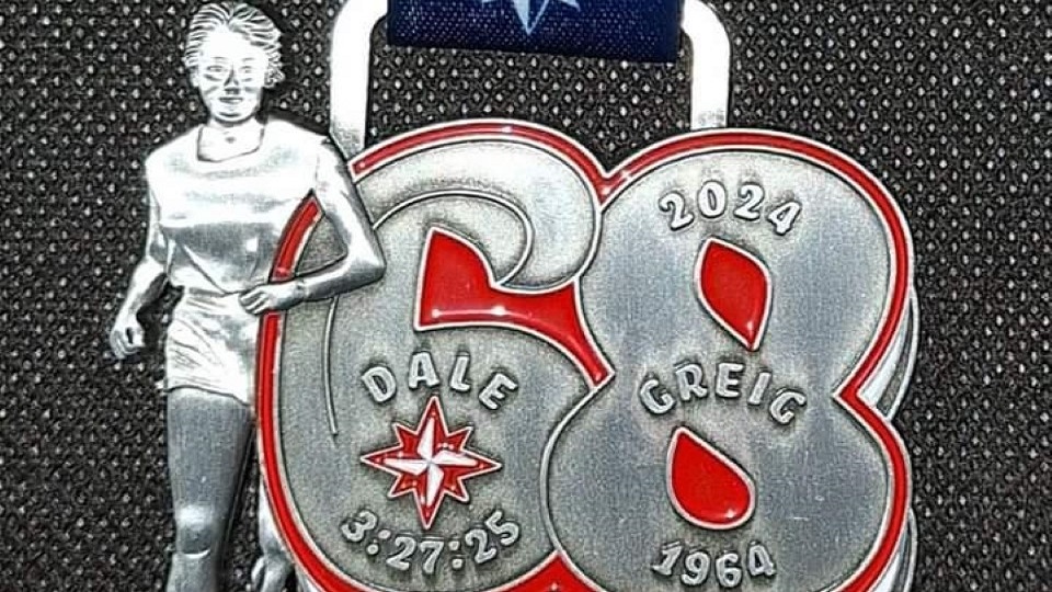 Isle of Wight Marathon medal 2024
