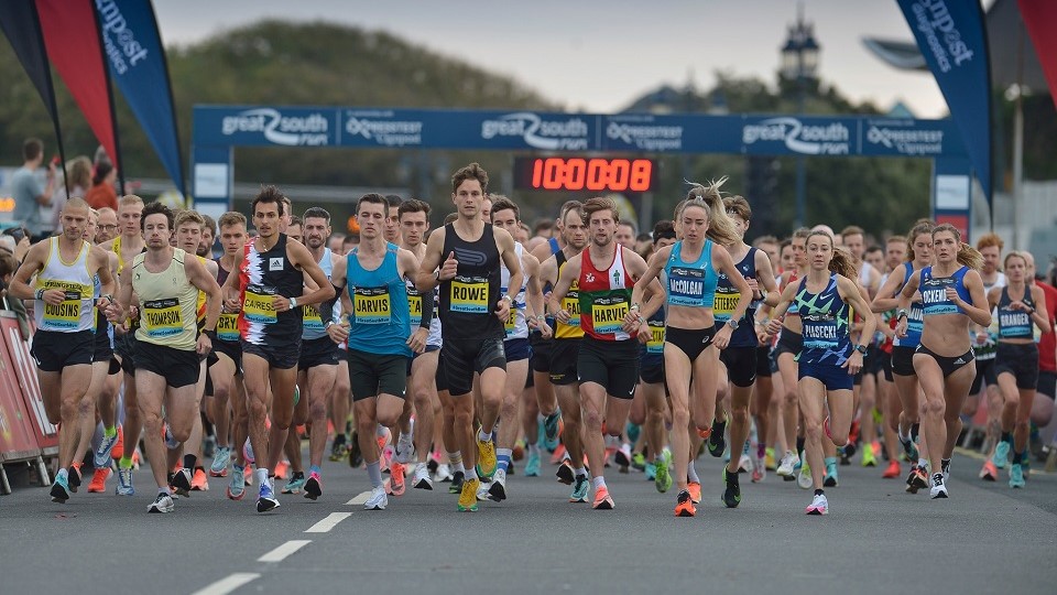 Great South Run 2021 start line
