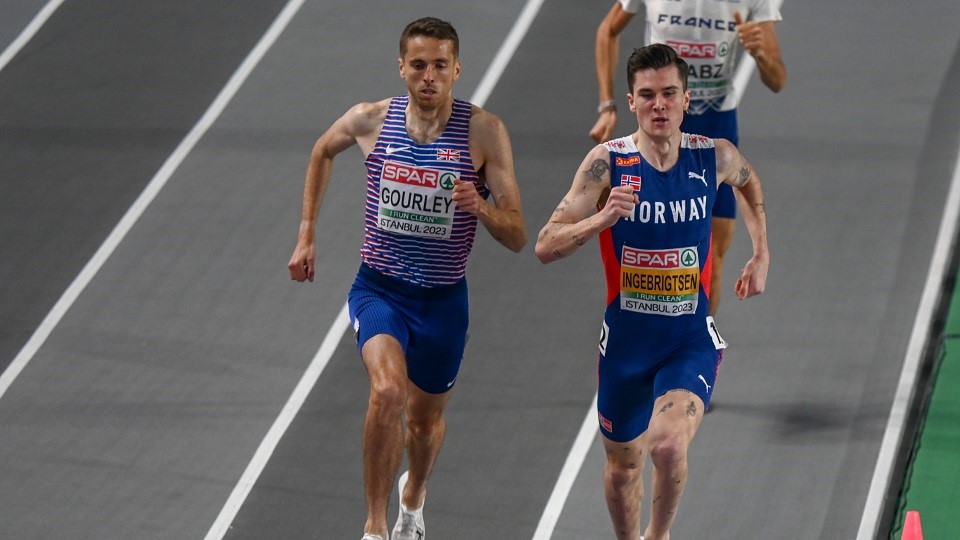 Neil Gourley and Jakob Ingebrigtsen 2023
