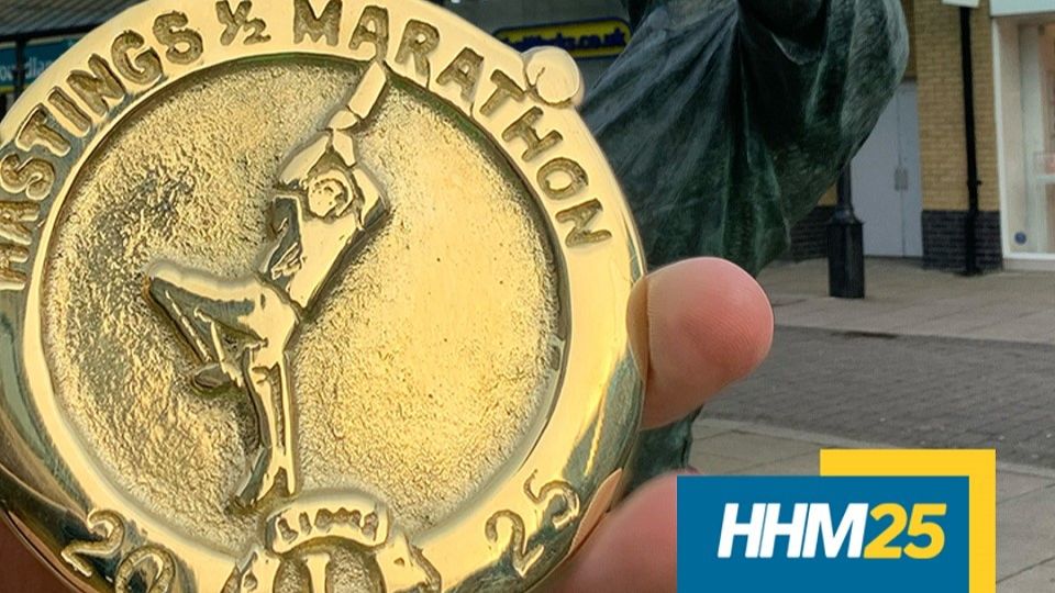 Hastings Half medal 2025