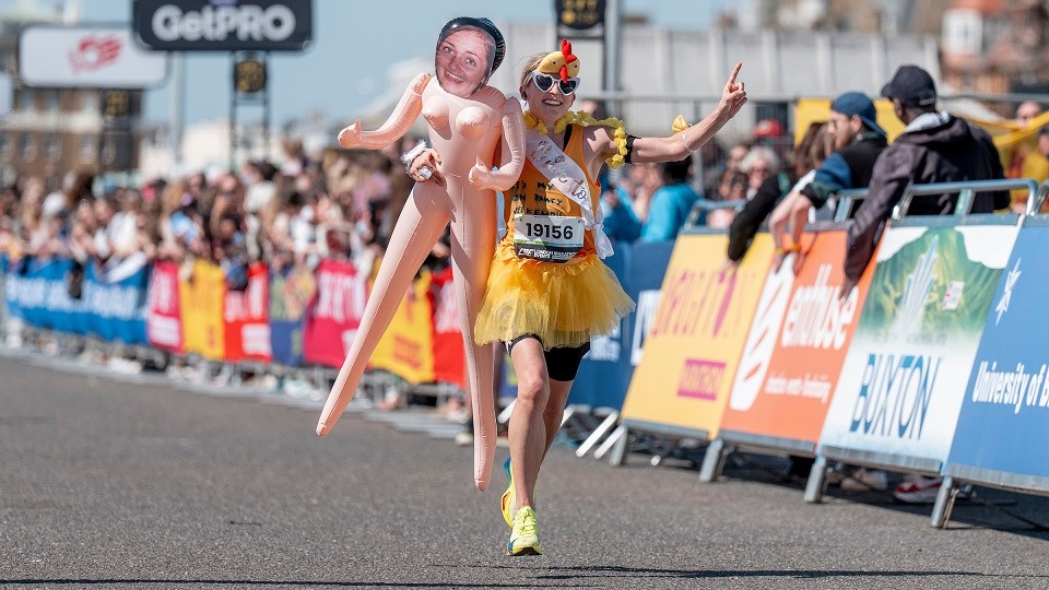 Emily Marchant is third in Brighton Marathon 2025 