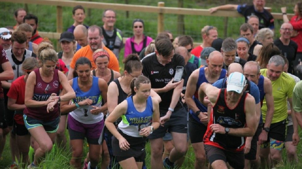 Runaway Train Trail Race start
