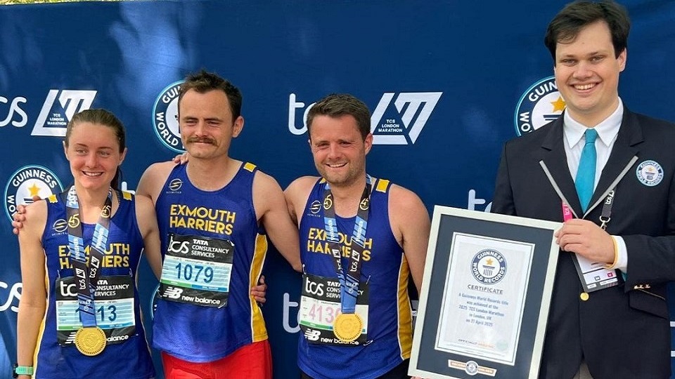 The Kelly siblings at London Marathon 2025