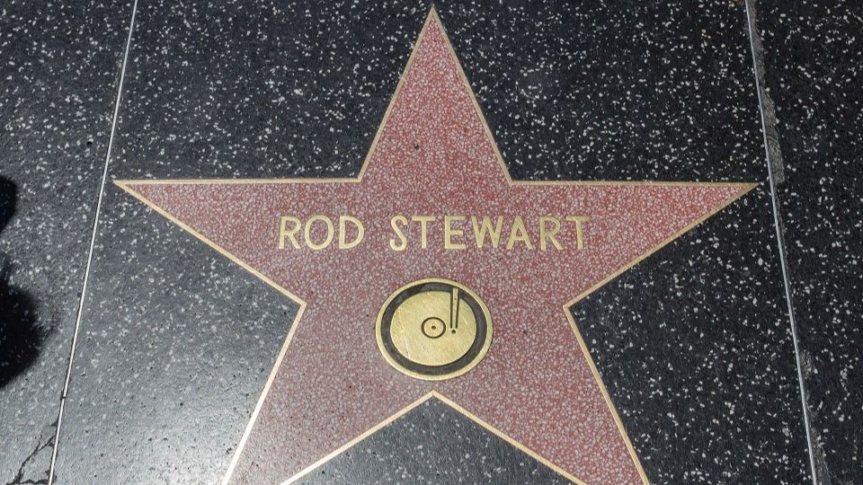 Rod Stewart Star on Hollywood Walk of Fame