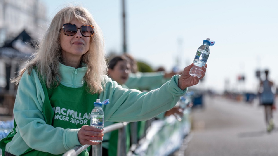 Team Macmillan at Brighton Marathon