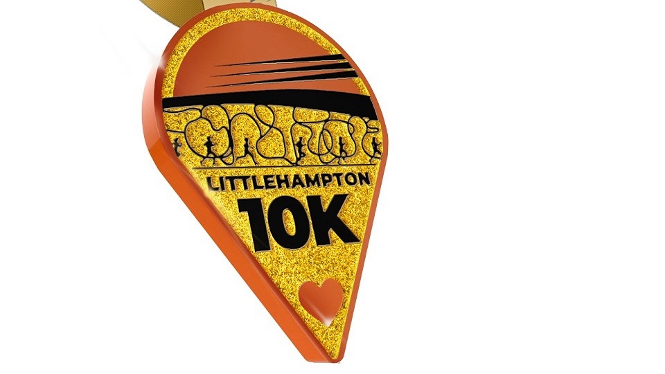 RUN-FEST Littlehampton 10K medal 2025