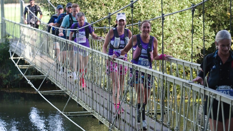 Run to the Sea Bournemouth wobbly bridge