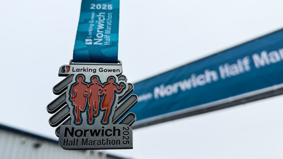 Larking Gowen Half Marathon medal 2025