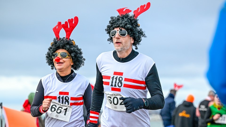 Southend Rudolph Run participants