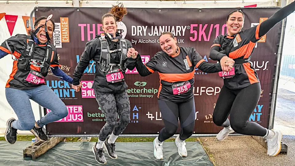 Runners at Dry January 10K 2025