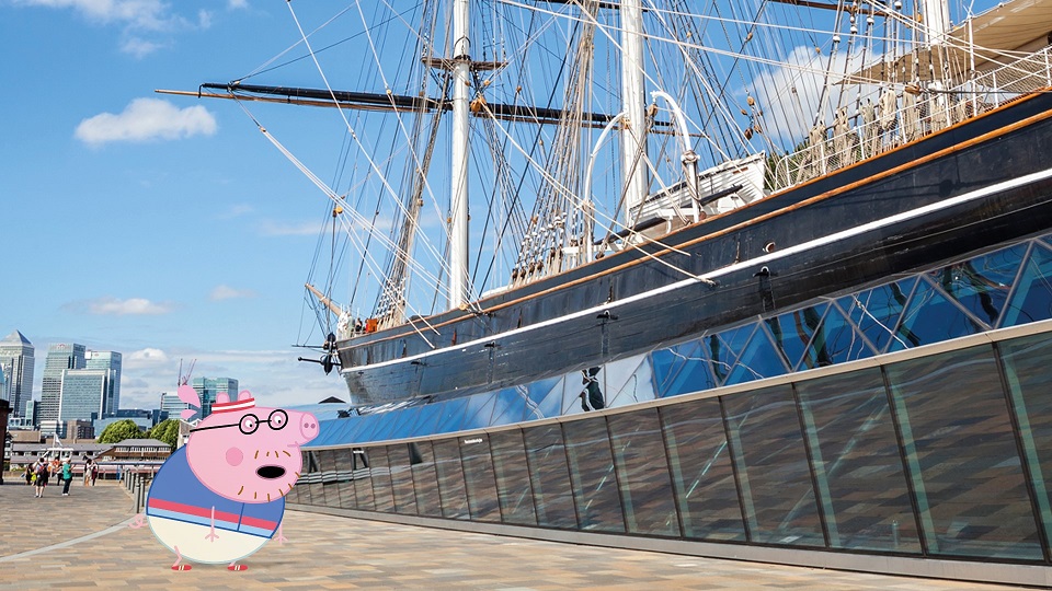 Daddy Pig at Cutty Sark