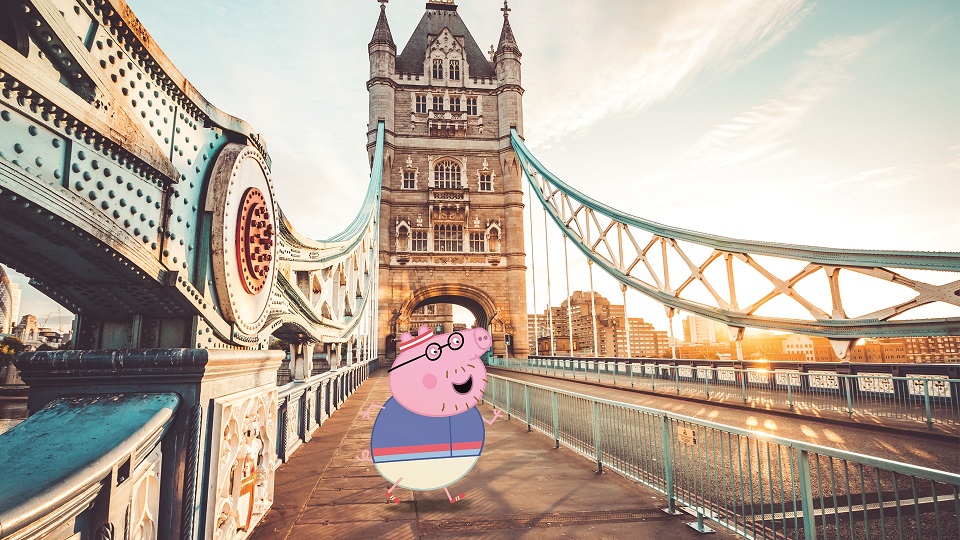 Daddy Pig at Tower Bridge
