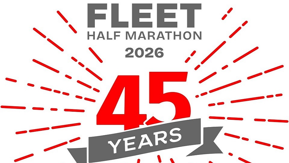 Fleet Half Marathon 45 Years logo