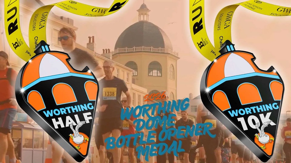 Worthing RUN-FEST 2026 medals