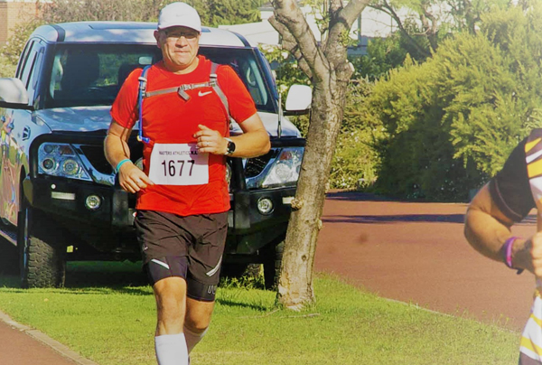 Michael Brown running in Australia