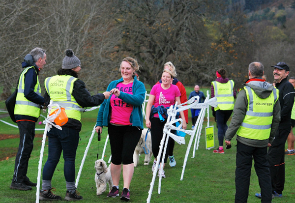 happy finisher at Hay Lodge parkrun