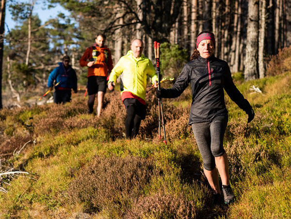 Trail runners in the Cairngorms