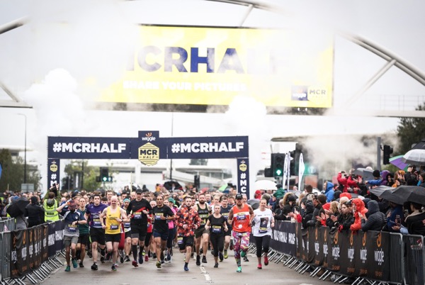 Start of the 2019 Wiggle Manchester Half Marathon