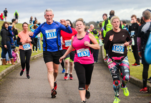 Action from the Draycote Water 10K