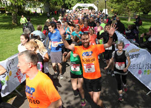 Happy runner at Southampton Marathon