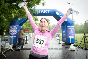 Happy runner at WDL 10K