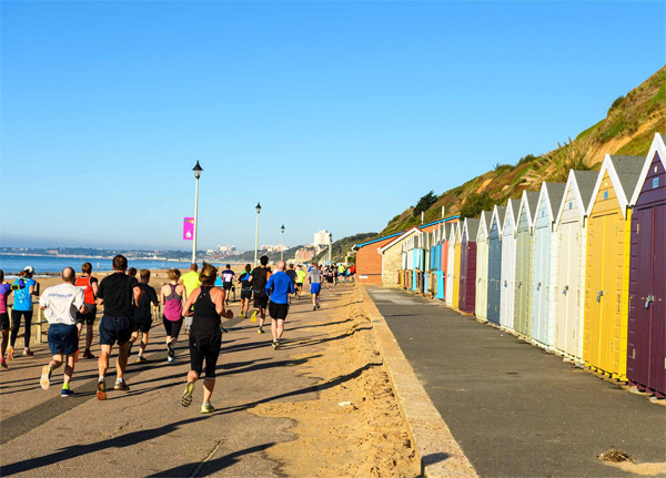 runners heading along the front at Bournemouth