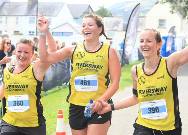 Three happy Preston ladies at IOMVA race