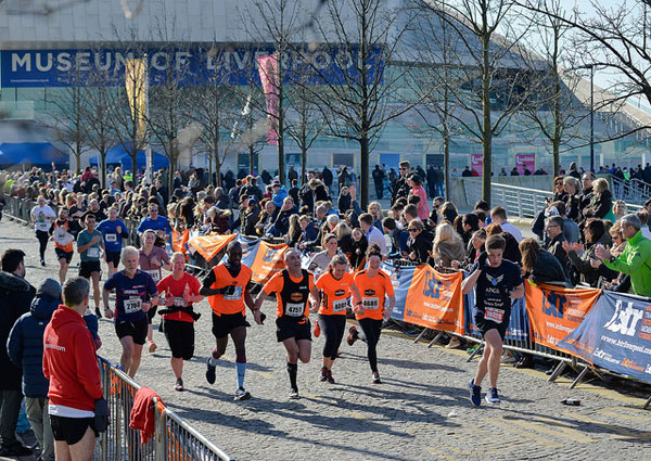 Happy finishers at Liverpool Half