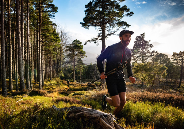 runner in the scenic Cairngorms
