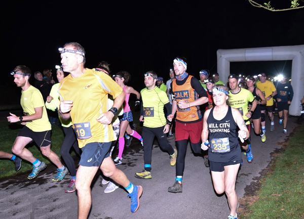 runners at Ashton Night Run