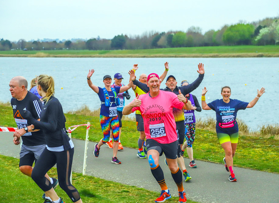 runners at Dorney Lake