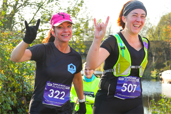 Two happy ladies at Grand Union Canal Race