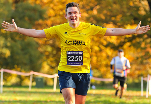 A happy man at Grand Union Canal Race