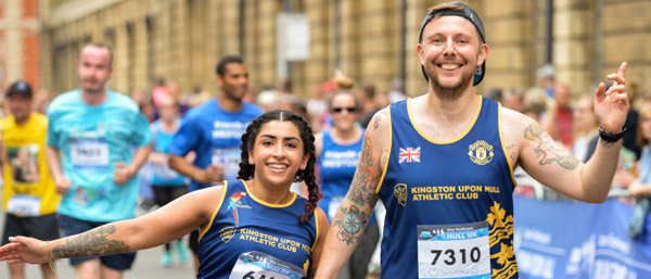 Happy couple at Hull race