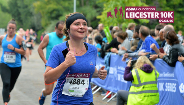 Happy runner at Leicester 10K