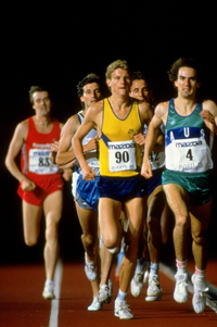 Steve Cram in action in his pomp