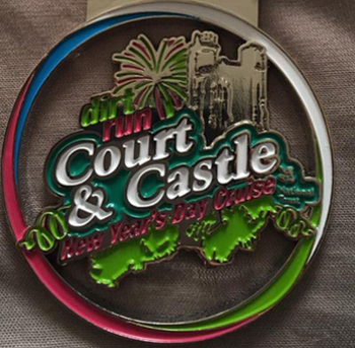 DirtRun Court & Castle New Years Day Cruise Medal