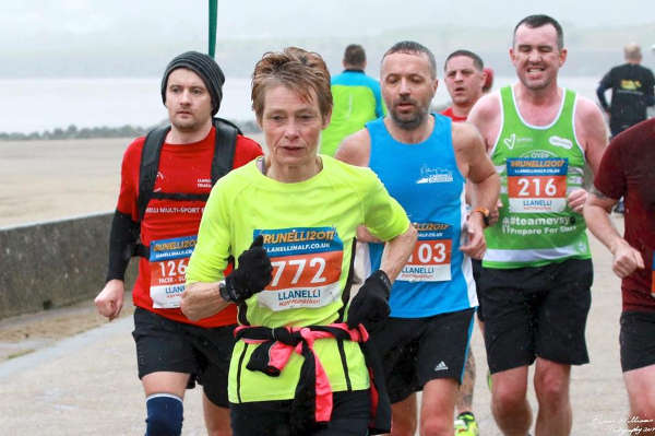 Runners At The Llanelli Half Marathon