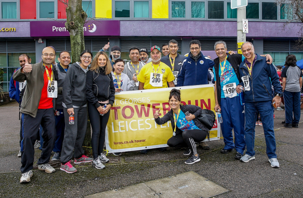 Runners At The LOROS Hospice Tower Run