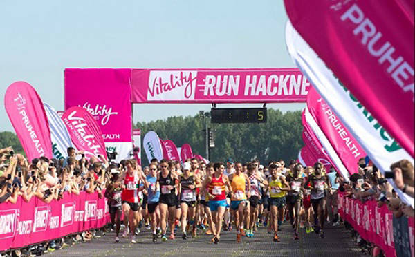 the start at Hackney Half