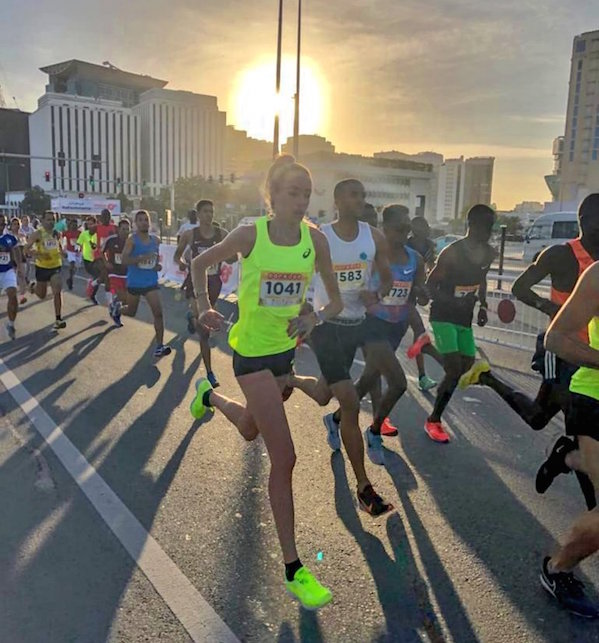 Eilish at Doha 10K
