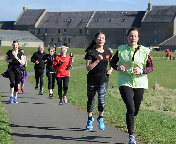 runners at Kirkwall parkrun