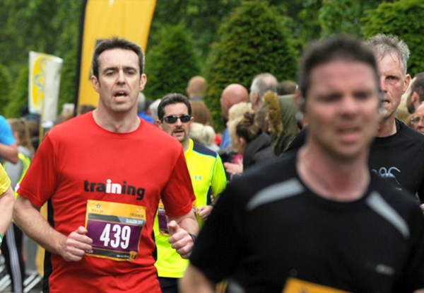 action from the Mens 10K