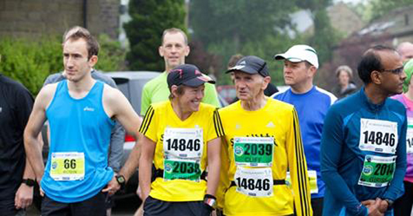 runners at the start line of the Tour of Tameside
